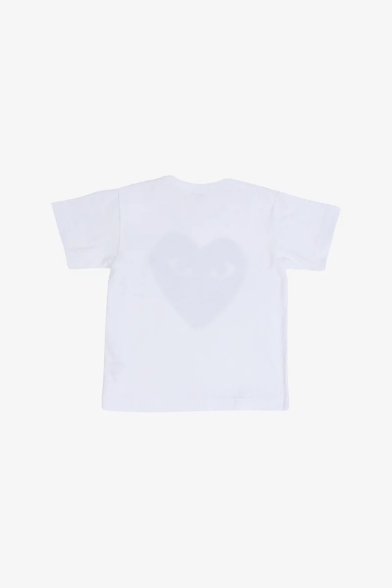 Kids T-Shirt Comme des Garçons PLAY Big Heart – White | Centre Commercial